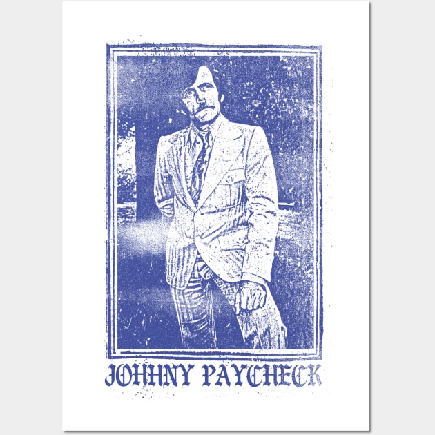 Johnny Paycheck / Old School Xerox Style Fan Design Wall Art by DankFutura